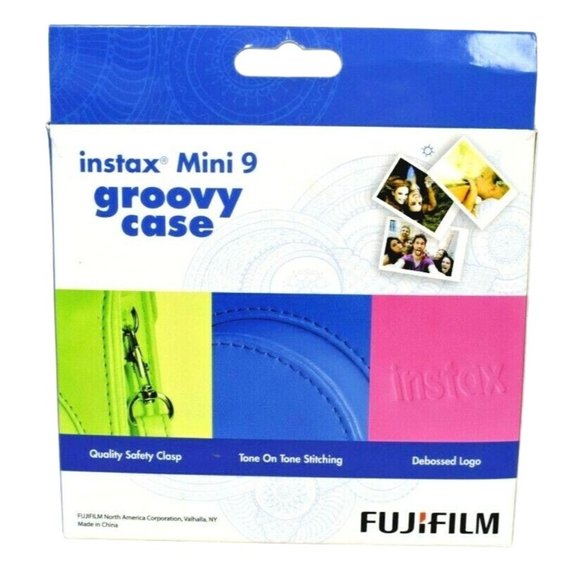 FujiFilm Instax Mini 9 Groovy Case in Smokey White Open Box - Picture 7 of 10